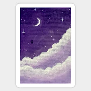 Violet Moon Sticker